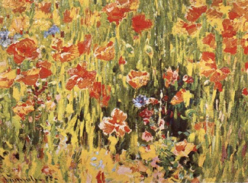 Robert William Vonnoh Poppies China oil painting art